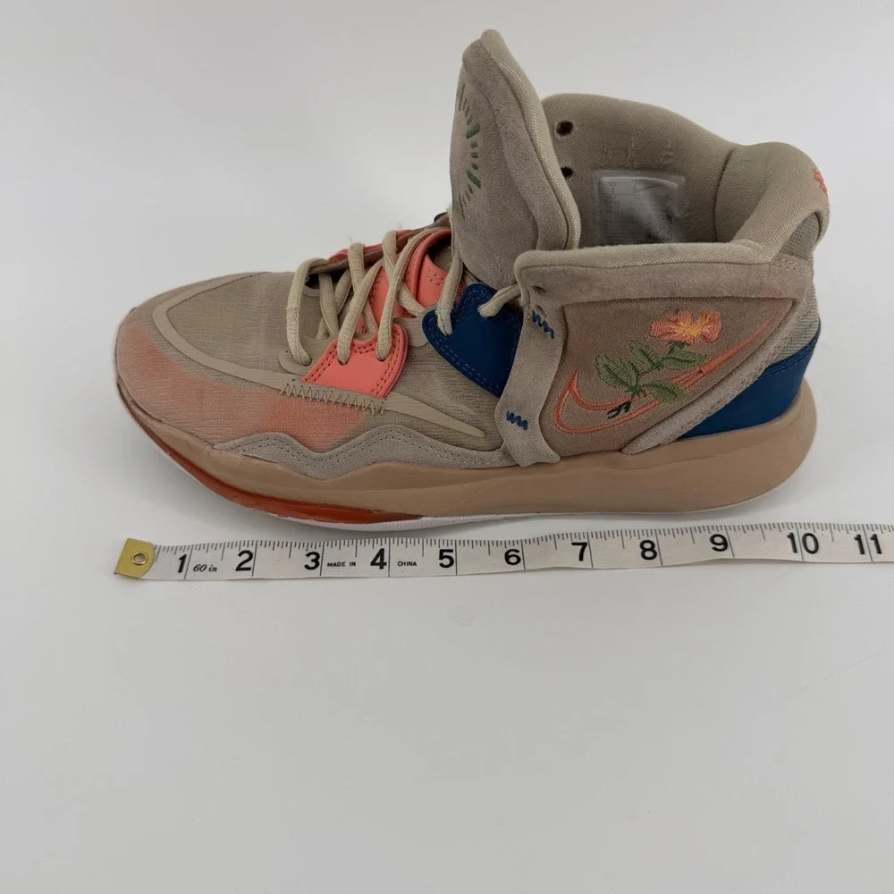 Nike Kyrie Infinity Tan Beige Floral Embroidery Basketball Shoes Womens 8‎